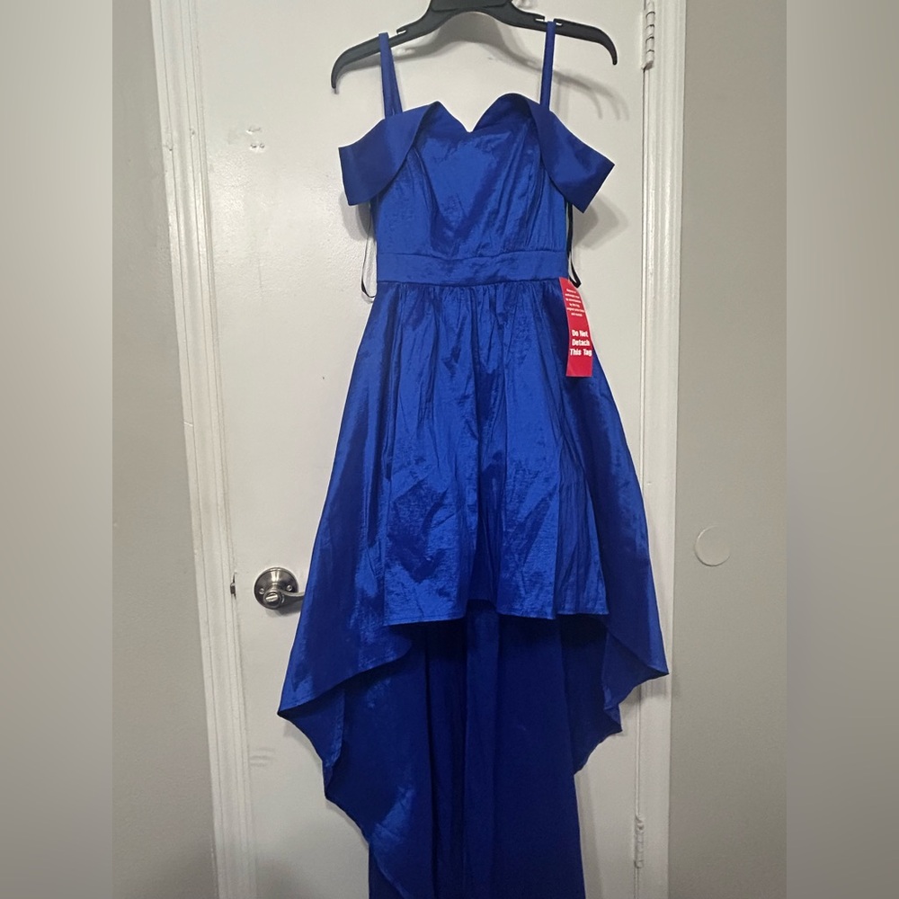 B. Smart Royal Blue Formal Kids Dress